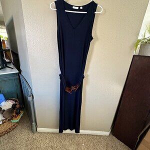 New York & Co Navy Blue Long Dress‎   Size Medium